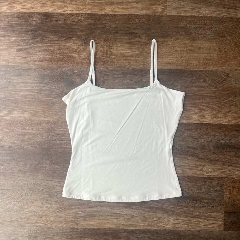 PUMIEY White Double Lined Camisole Top
